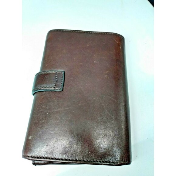 Vintage Danier Canada Dark Brown Soft Leather Ladies Wallet - 6" x 4.25" - Picture 9 of 9